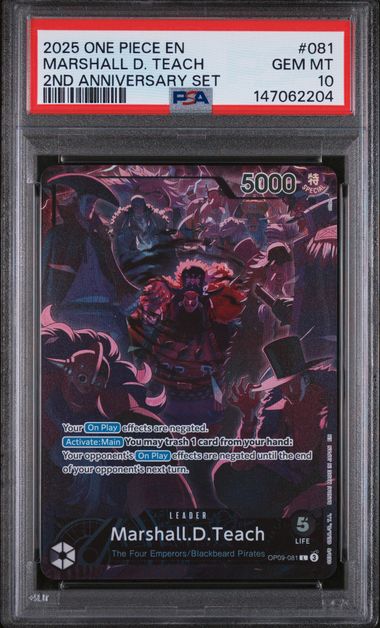 PSA 10 - 2nd Anniversary Set - Marshall.D.Teach