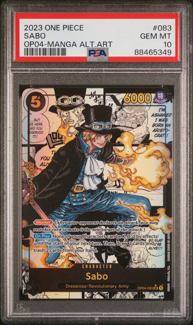 PSA 10 - Kingdom of Intrigue - Sabo Manga