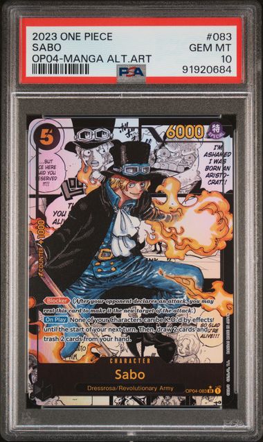 PSA 10 - Kingdom of Intrigue - Sabo Manga