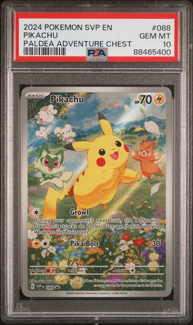 PSA 10 - Paldea Adventure Chest - Pikachu