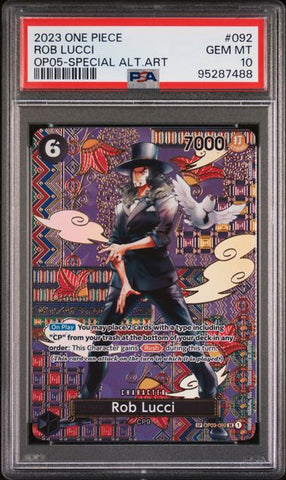 PSA 10 - OP05 - Rob Lucci SP #092