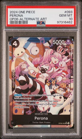 PSA 10 - OP-06 - Perona Alternate Art #093