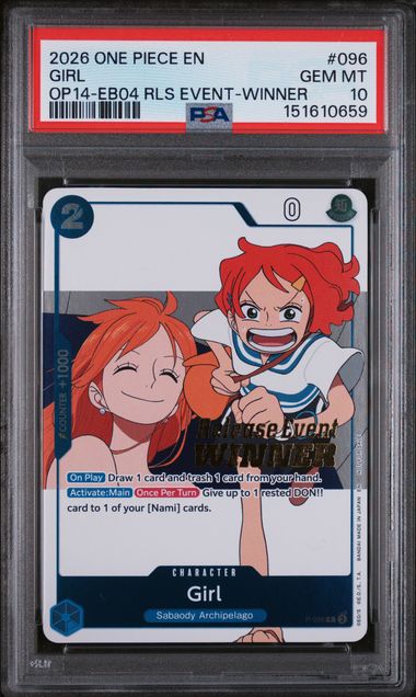 PSA 10 - OP14-EB04  - Girl Release Event Winner