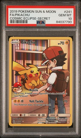 PSA 10 - Cosmic Eclipse - Pikachu #241