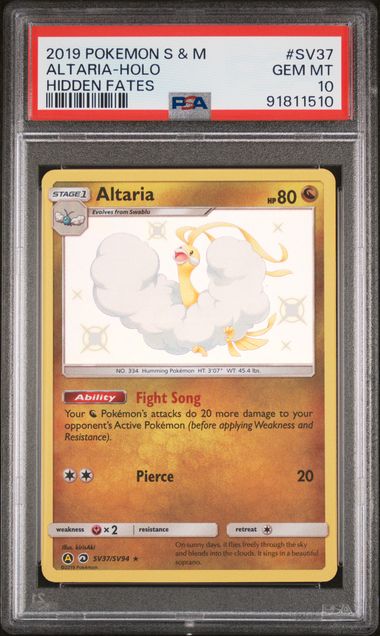 PSA 10 - Hidden Fates - Altaria