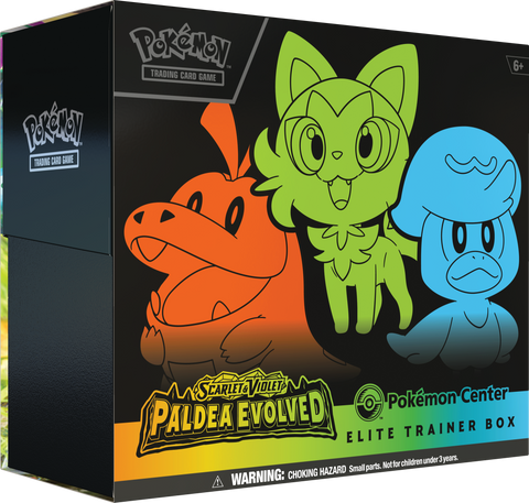 Scarlet & Violet: Paldea Evolved - Elite Trainer Box (Pokemon Center Exclusive) (IMPERFECT)