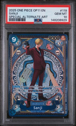 PSA 10 - A Fist of Divine Speed - Sanji SP #119