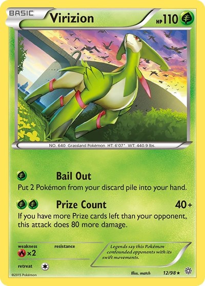 Virizion - (12/98) - XY - Ancient Origins - (Holo Rare)