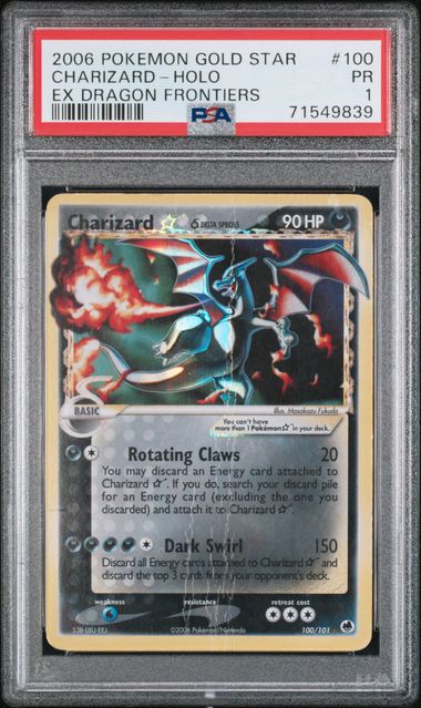 PSA 1 - EX Dragon Frontiers - Charizard Gold Star