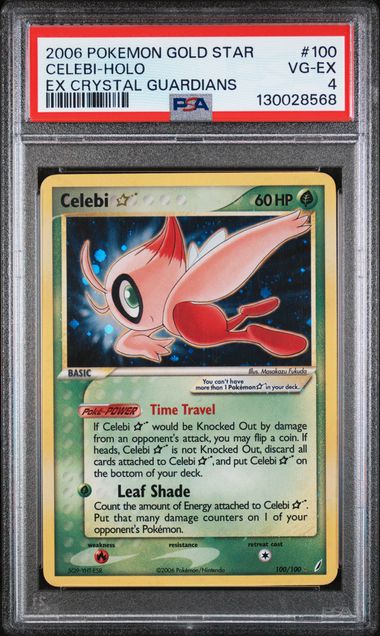 PSA 4 - EX Crystal Guardians  - Celebi Gold Star