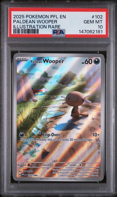 PSA 10 - Phantasmal Flames - Paldean Wooper