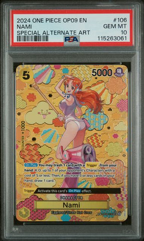 PSA 10 - Emperors in the New World - Nami SP #106