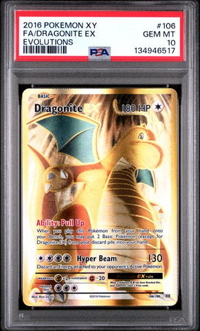 PSA 10 -  XY: Evolutions - Dragonite EX #106