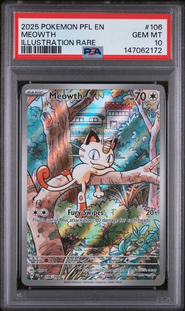 PSA 10 - Phantasmal Flames - Meowth