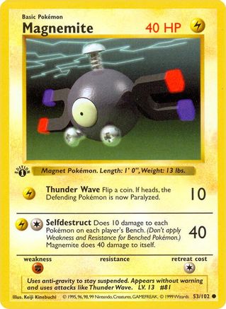 Magnemite (53/102) [Base Set Shadowless Unlimited]