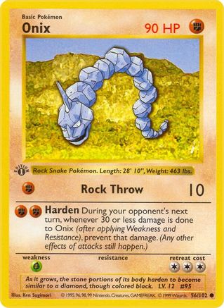 Onix (56/102) [Base Set Shadowless Unlimited]