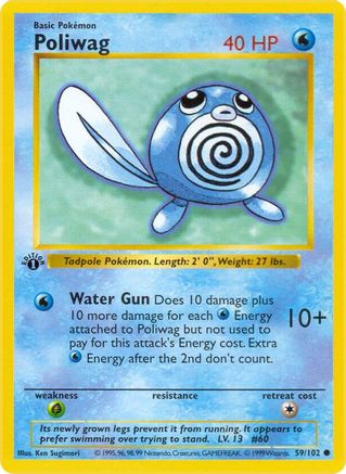 Poliwag (59/102) [Base Set Shadowless Unlimited]
