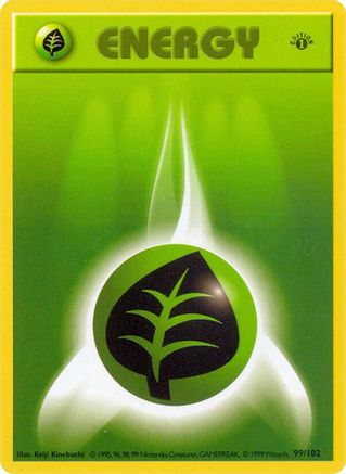 Grass Energy (99/102) [Base Set Shadowless Unlimited]
