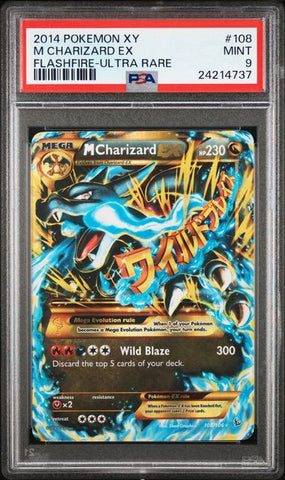 PSA 9 - Flashfire - M Charizard EX #108
