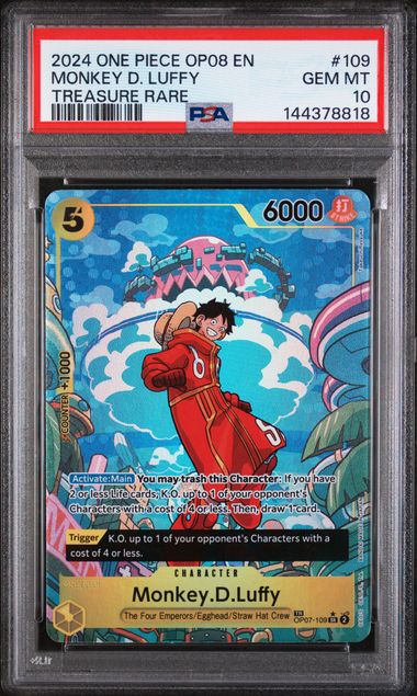 PSA 10 - Two Legends - Monkey.D.Luffy Treasure Rare