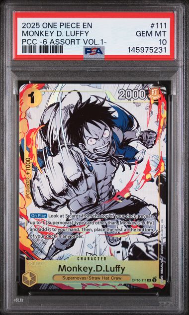 PSA 10 - Premium Card Collection -6 Vol. 1 - Monkey. D. Luffy