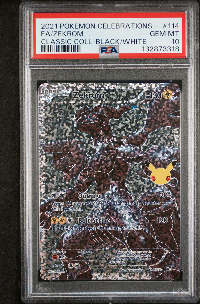 PSA 10 -  Celebrations - Zekrom