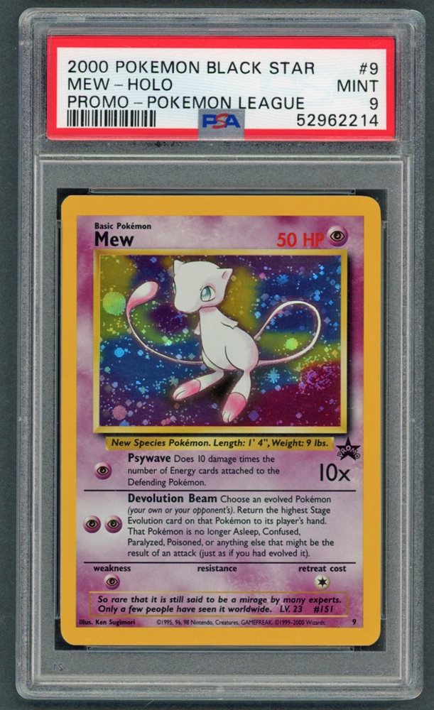 PSA 9 - 2000  Black Star Promo - Mew Holo