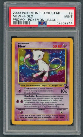 PSA 9 - 2000  Black Star Promo - Mew Holo #9