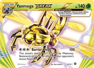 Yanmega BREAK - (8/114) - XY - Steam Siege - (Rare BREAK)