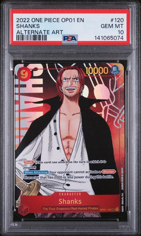 PSA 10 - Romance Dawn - Shanks Alt #120