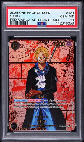 PSA 10 - Carrying on his Will - Sabo Red Manga #120