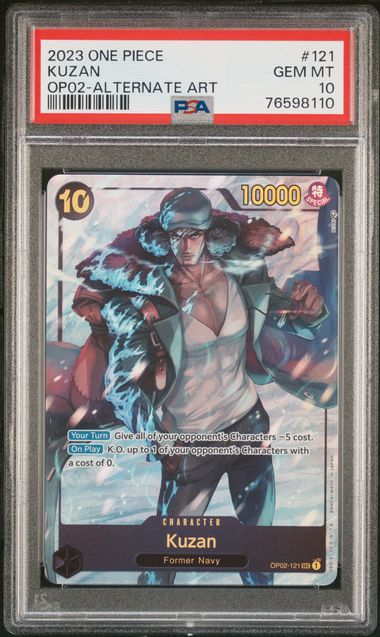 PSA 10 - OP02 - Kuzan Alternate Art