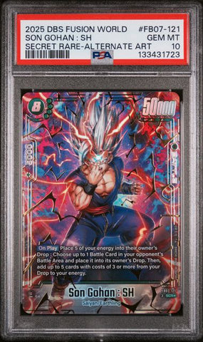 PSA 10 - FB07  - Son Gohan: SH SCR Alt #121