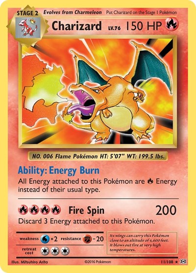 Charizard - (11/108) - XY - Evolutions - (Holo Rare)