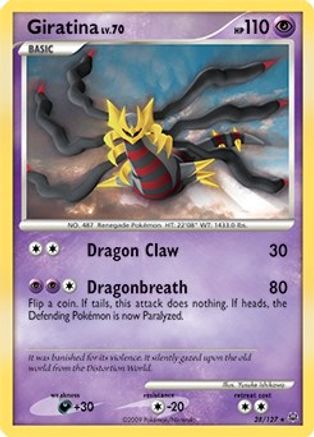 Giratina (28/127) (Theme Deck Exclusive) [Platinum: Base Set]