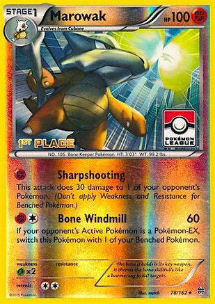 Marowak (78/162) (League Promo 1st Place) [XY: BREAKthrough]