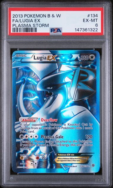PSA 6 - Plasma Storm - Lugia EX