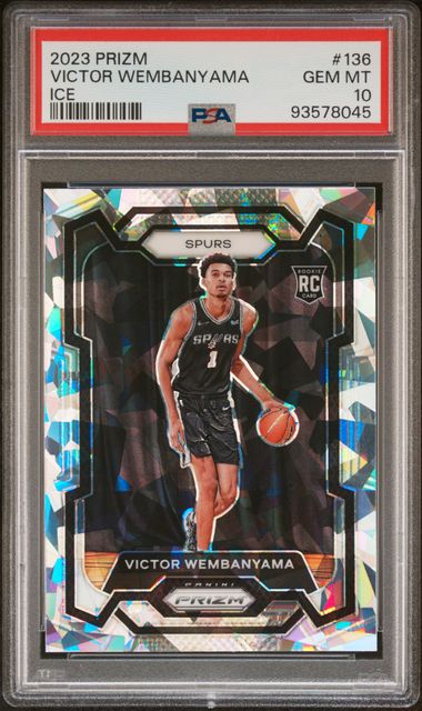 PSA 10 - 2023 Prizm - Victor Wembanyama ICE