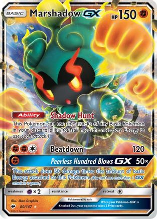 Marshadow GX (80/147) [Sun & Moon: Burning Shadows]