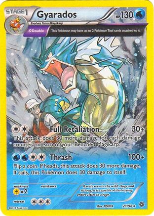 Gyarados (21/98) (Cosmos Holo) (Theme Deck Exclusive) [XY: Ancient Origins]
