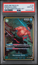 PSA 10 - JP 2nd Anniversary Set - Roronoa Zoro