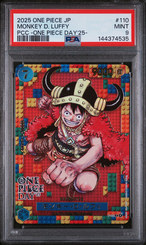 PSA 9 - Premium Card Collection: One Piece Day '25 - Monkey.D. Luffy #110