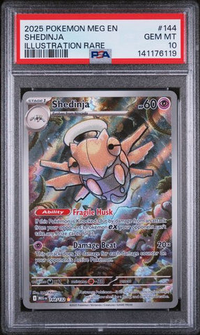 PSA 10 - Mega Evolution - Shedinja #144