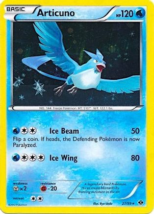 Articuno (27/99) (Blister Exclusive) [Black & White: Next Destinies]