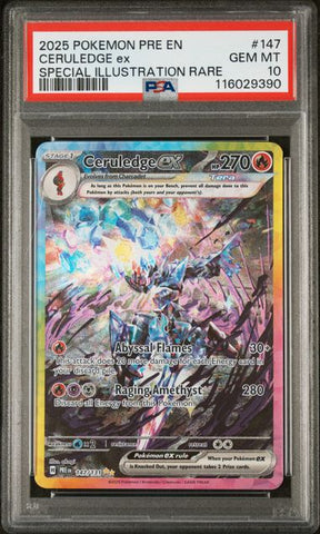 PSA 10 - Prismatic Evolutions - Ceruledge EX #147