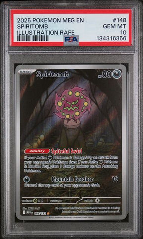 PSA 10 - Mega Evolutions - Spiritomb #148