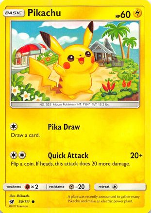 Pikachu (30/111) [Sun & Moon: Crimson Invasion]