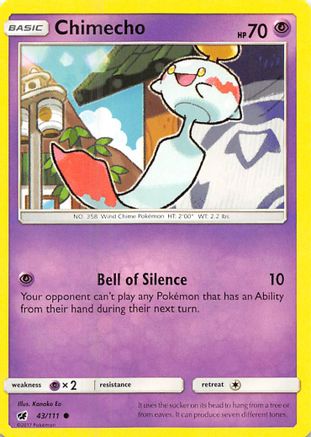 Chimecho (43/111) [Sun & Moon: Crimson Invasion]