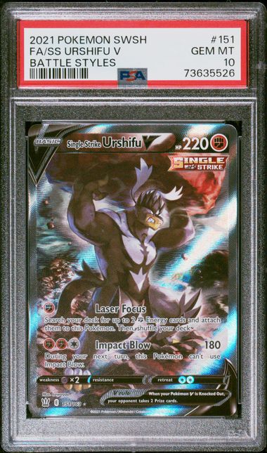 PSA 10 - Battle Styles - Urshifu V