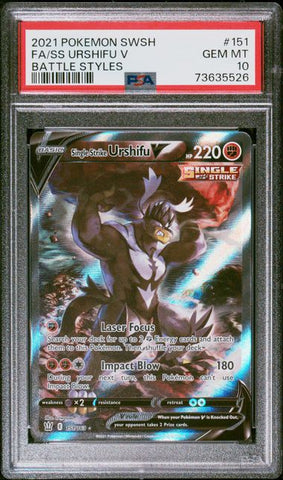 PSA 10 - Battle Styles - Urshifu V #151